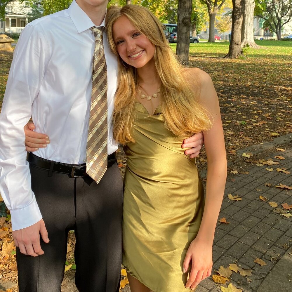 Beginning Boutique Olive Green Come and Get It Party Dress